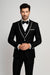 Men'S Designed Black Two Button Tuxedos