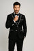 Men'S Designed Black Two Button Tuxedos