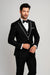 Men'S Designed Black Two Button Tuxedos