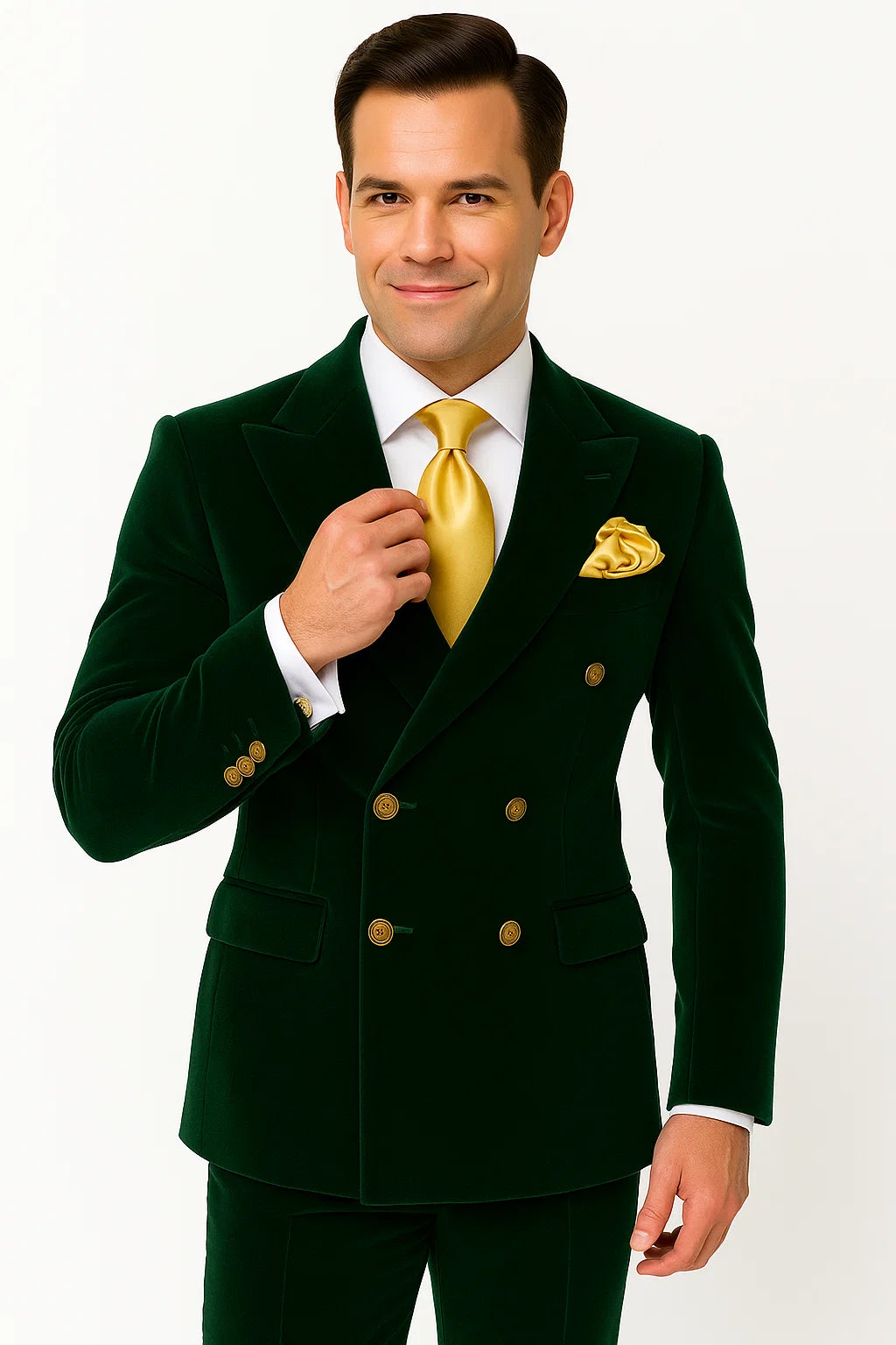 Men'S Green Velvet Blazer for Men