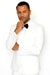 Mens Wool One Button Modern Fit Vested Shawl Prom Tuxedo in White