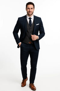 Navy Suit With Gray Vest for Every Occasion