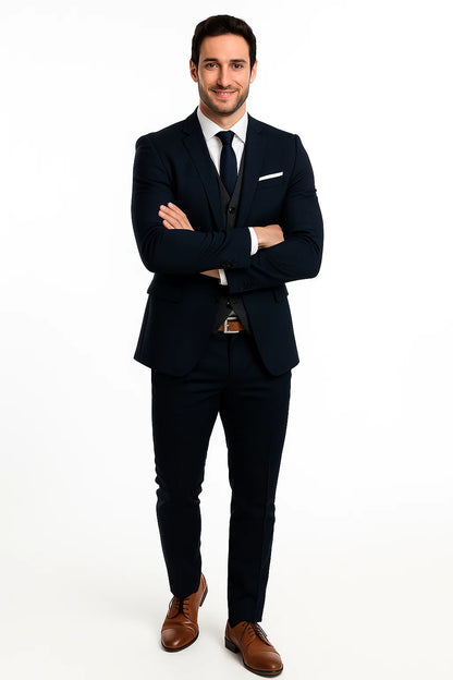 Navy Suit With Gray Vest for Every Occasion