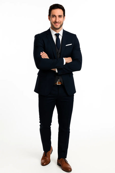Navy Suit With Gray Vest for Every Occasion