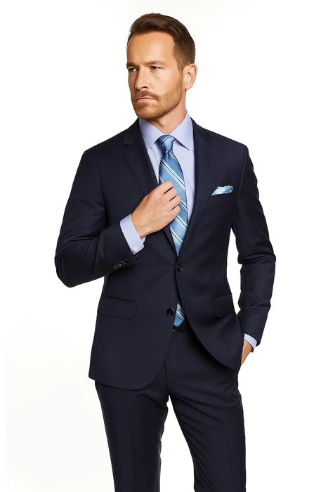 Giorgio Fiorelli Suit Men's Solid Indigo ~ Bright Blue Suit