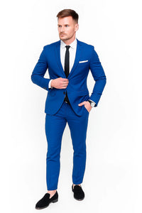 Men'S Saphire~Royal ~ Indigo ~ Bright Blue~ Cobalt New Blue 2 Button Dress Suits For Men