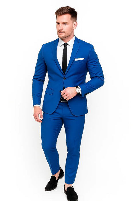 Men'S Saphire~Royal ~ Indigo ~ Bright Blue~ Cobalt New Blue 2 Button Dress Suits For Men