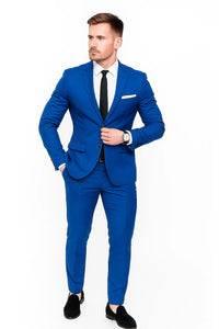 Men'S Saphire~Royal ~ Indigo ~ Bright Blue~ Cobalt New Blue 2 Button Dress Suits For Men