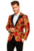 Red and Gold Tuxedo Dinner Jacket - Prom Blazer