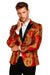 Red and Gold Tuxedo Dinner Jacket - Prom Blazer