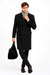 Men's Wool Charcoal Grey Double breasted Overcoat By Alberto Nardoni