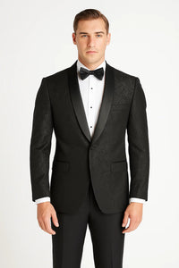 Men'S Black Velvet Paisley Suit Jacket Velour Men'S Blazer Jacket Sport Coat Dinner Jacket