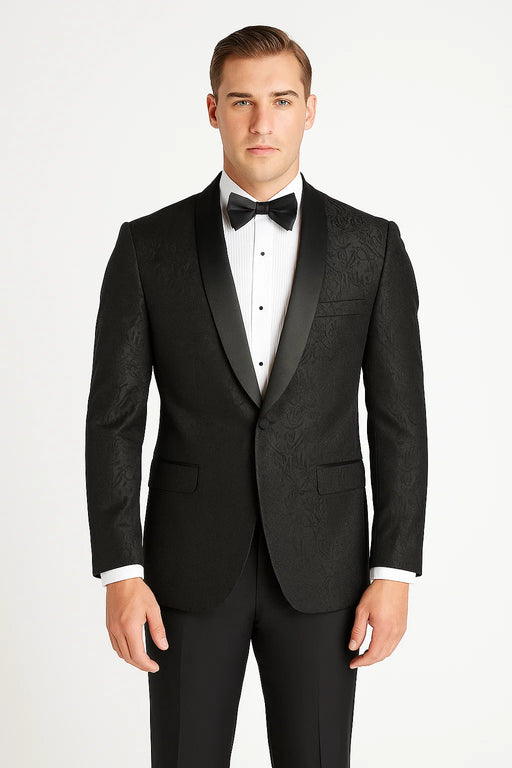 Men'S Black Velvet Paisley Suit Jacket Velour Men'S Blazer Jacket Sport Coat Dinner Jacket