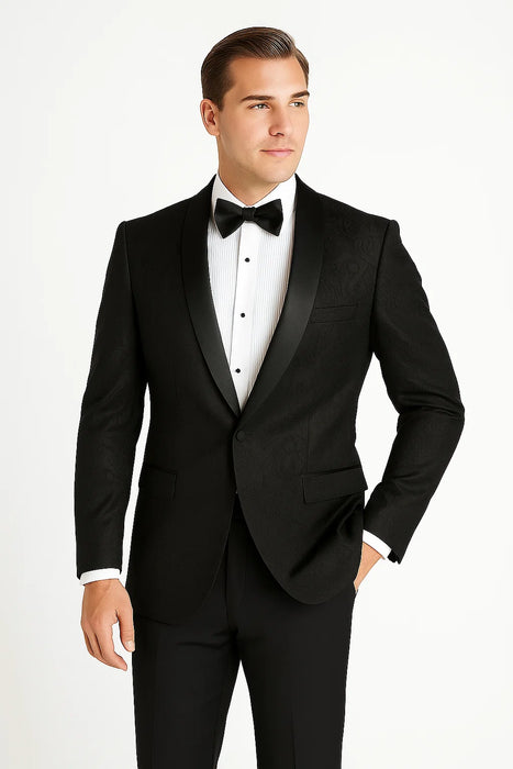 Men'S Black Velvet Paisley Suit Jacket Velour Men'S Blazer Jacket Sport Coat Dinner Jacket