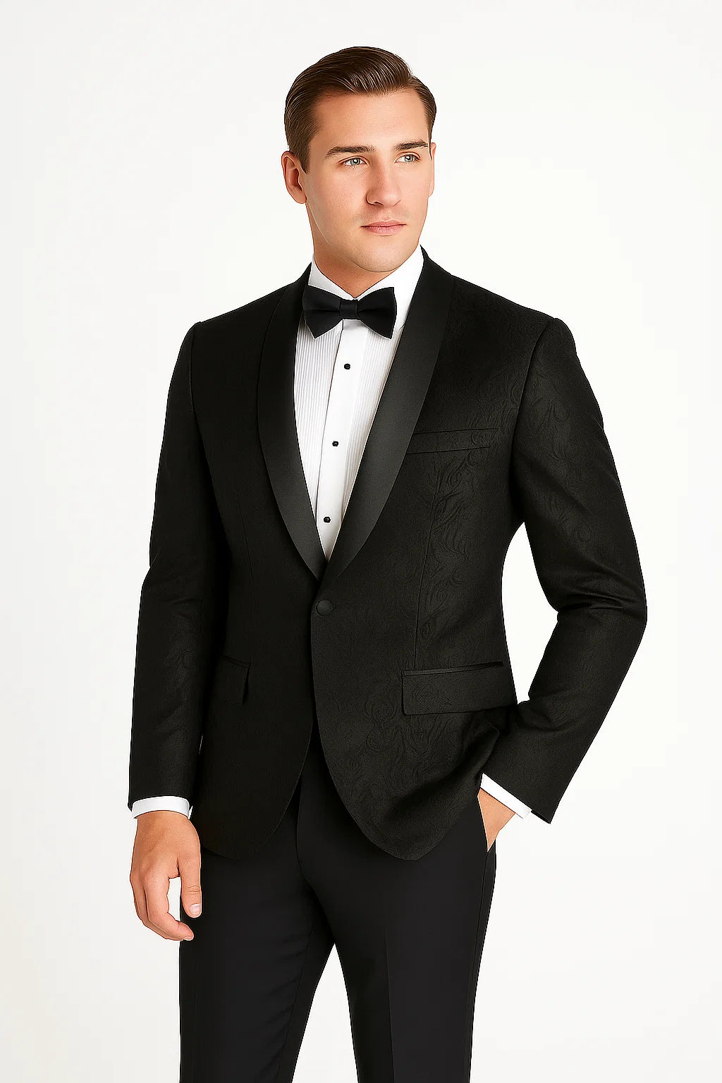 Men'S Black Velvet Paisley Suit Jacket Velour Men'S Blazer Jacket Sport Coat Dinner Jacket - Image 4