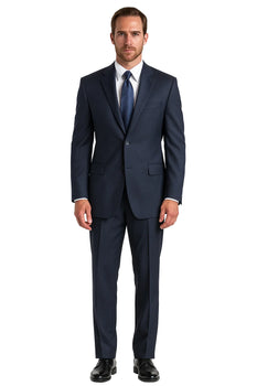 Men's Dark Navy Pinstripe Italian Design Suit