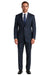 Men's Dark Navy Pinstripe Italian Design Suit