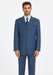 Teal Blue 3 Button Suit Jacket And Pleated Pants - Antique Blue Suit