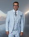 Statement Men's 3 Piece Plaid 100% Wool Modern Fit Suit - Double Breasted Vest