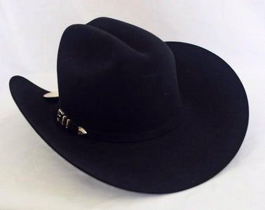 Texana Jerarca Larry Mahan 10X de Pelo de Castor Negro