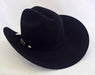 Texana Jerarca Larry Mahan 10X de Pelo de Castor Negro