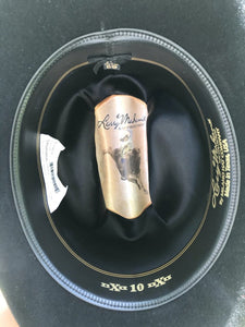 Texana Jerarca Larry Mahan 10X de Pelo de Castor Negro