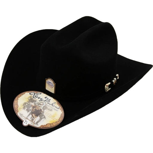 Texana Jerarca Larry Mahan 10X de Pelo de Castor Negro