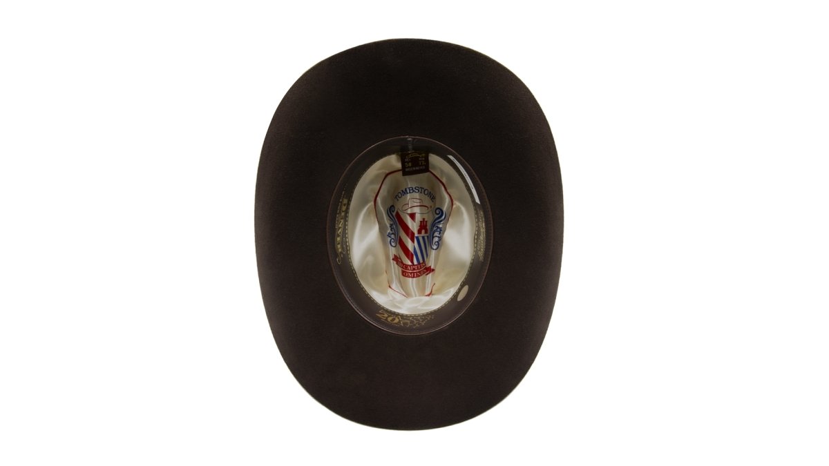 Texana Tombstone Horma Denver 20X Copa Baja Color Cafe Chocolate