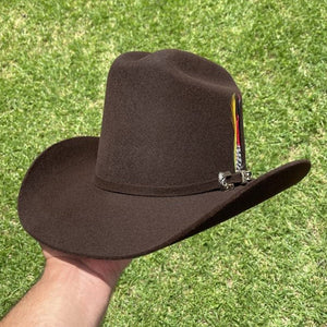 Texana Tombstone Los Dos Carnales 20X Copa Alta Color Chocolate
