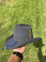 Texana Tombstone Los Dos Carnales 20X Copa Alta Color Gris Granito