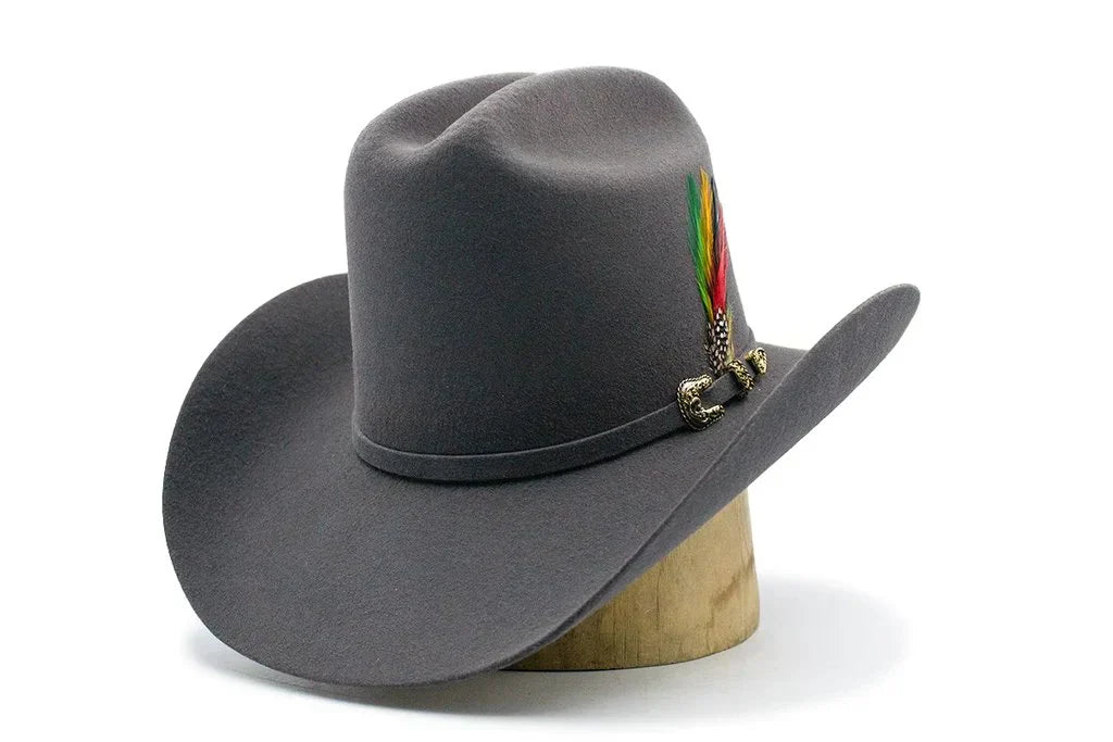 Texana Tombstone Los Dos Carnales 20X Copa Alta Color Gris Granito