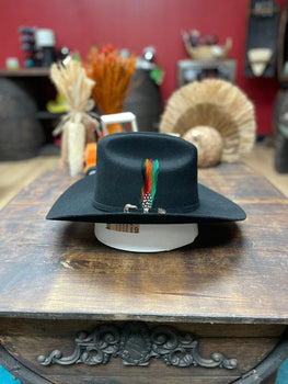 Texana Tombstone Marlboro 20X con Plumas Color Negro
