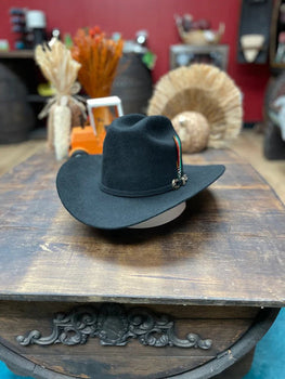 Texana Tombstone Marlboro 20X con Plumas Color Negro