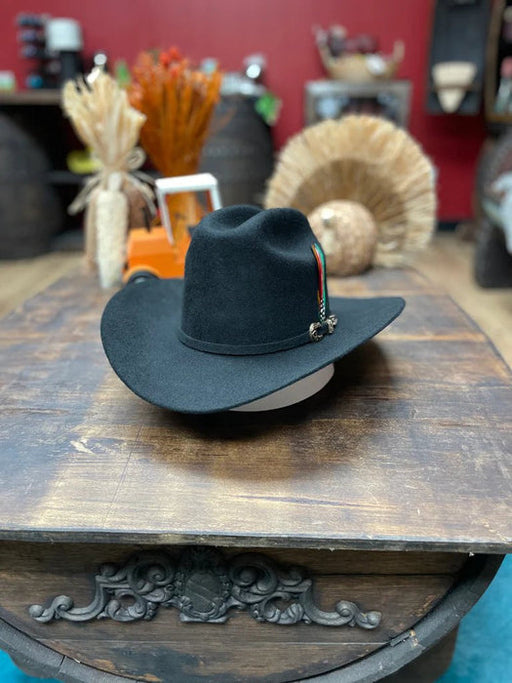 Texana Tombstone Marlboro 20X con Plumas Color Negro