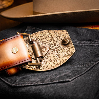 Marco Di Milano Texas Belt Stone Brown Leather Shoe