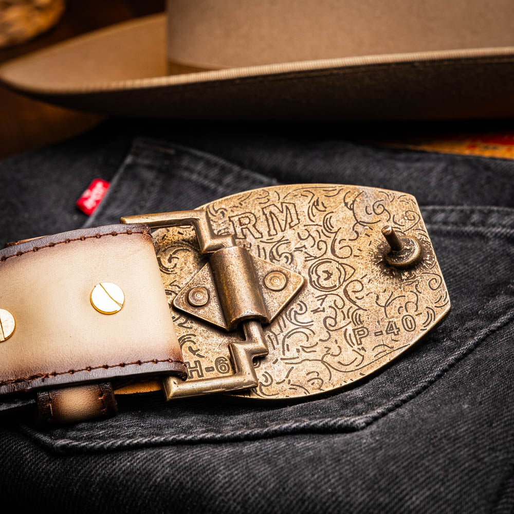 Marco Di Milano Texas Belt Stone Orix Leather Shoe