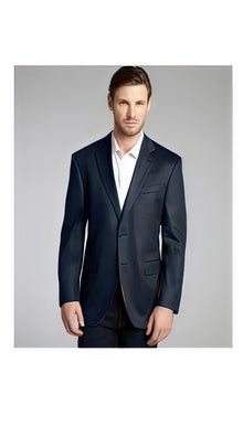 Winter Fabric Dark Gray Cashmere Blend 2 Button Blazer