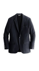 Two Buttons Cashmere & Wool Black Blazer For Men's