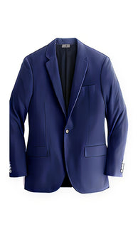 Men's Navy Blue Cashmere & Wool Blazer