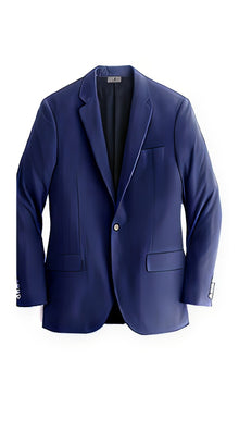 Men's Navy Blue Cashmere & Wool Blazer
