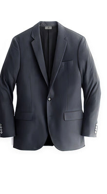 Men's Charcoal One Chest Pocket Cashmere & Wool Blazer