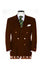Men'S Double Breasted Suits Jacket Blazer Poly~Rayon With Best Cut & Fabric Sport Brown Jacket