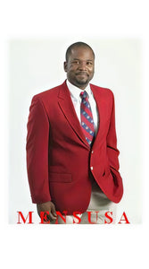 Travel Brass Buttons Cloth Men'S RED 2 Buttons Sport Coats / Cheap Price Blazers Jacket For Men Excellent Quality