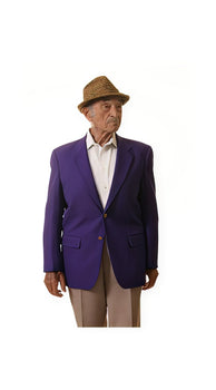 Single Breasted 2 Button Solid Purple Cheap Priced Unique Fashion Designer Men'S Dress Blazers Sale