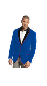 Men'S Velvet Velour Blazer Sport Coat Tuxedo Jacket