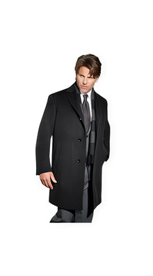 Men's Dress Coat 90% Wool Sports Coat Charcoal  Men's Overcoat Winter Men's Topcoat Sale