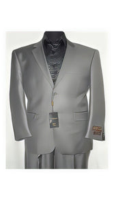 Big And Tall Size 56 To 72 2-Button Suit Textured Patterned Sport Coat Fabric Silvery Gray