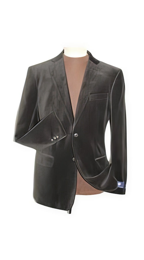 Men Black Discounted Men'S Blazer Sportcoat Velvet Fabric On Sale main image 1