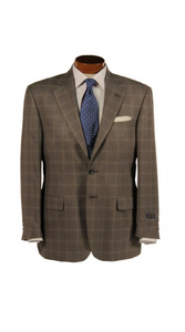 Men's Sport Coat,Big & Tall In Silk & Wool Blend Grey