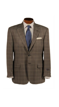 Men's Sport Coat,Big & Tall In Silk & Wool Blend Grey